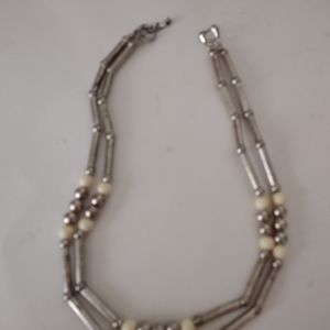 Statement Necklace Three Ball. This is a metal constructed Bohemian Style